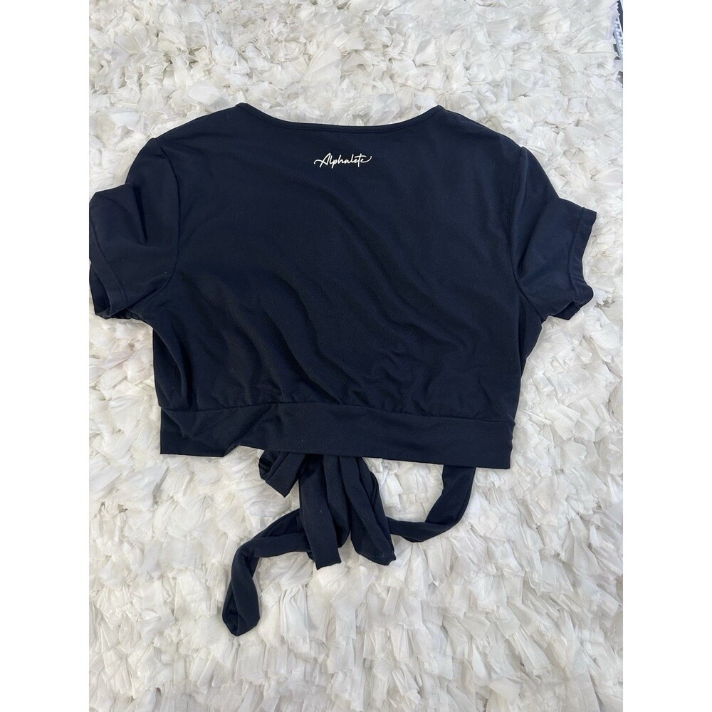 Alphalete Ultrasoft Wrap Tie Cropped Top Size S